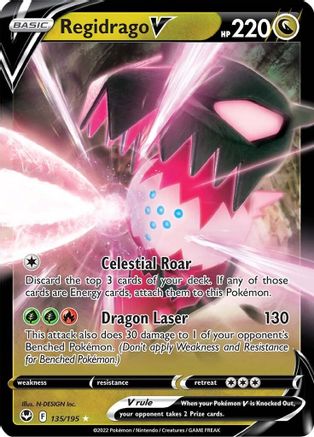 Regidrago V (135) Holofoil - SWSH12 Silver Tempest