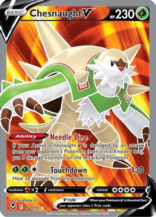 Chesnaught V (Full Art) (171) Holofoil - SWSH12 Silver Tempest