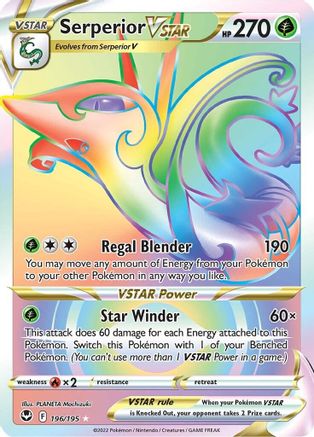 Serperior VSTAR (Secret) (196) Holofoil - SWSH12 Silver Tempest