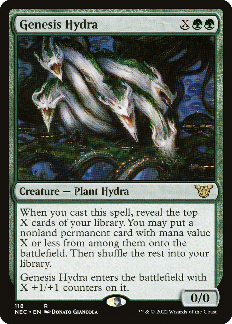 Genesis Hydra (118) - Neon Dynasty Commander