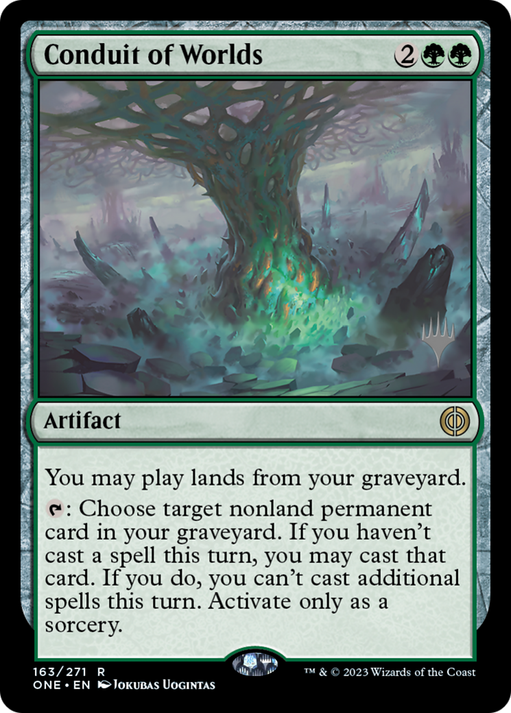 Conduit of Worlds (163p) Foil - Phyrexia: All Will Be One Promos