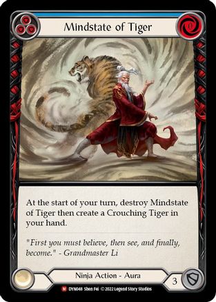 Mindstate of Tiger (DYN048) Rainbow Foil - Dynasty