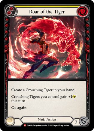 Roar of the Tiger (DYN049) Rainbow Foil - Dynasty