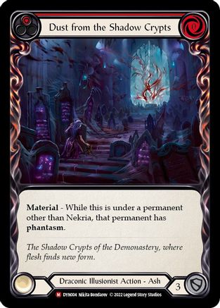 Dust from the Shadow Crypts (DYN004) Rainbow Foil - Dynasty