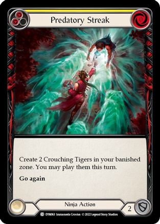 Predatory Streak (Yellow) (DYN063) - Dynasty
