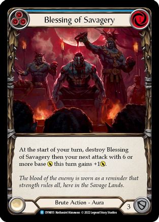 Blessing of Savagery (Blue) (DYN015) - Dynasty
