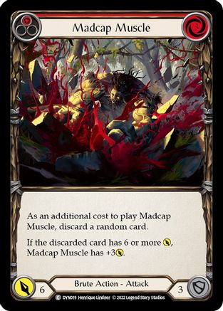 Madcap Muscle (Red) (DYN019) Rainbow Foil - Dynasty