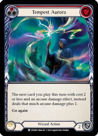 Tempest Aurora (Red) (DYN209) Rainbow Foil - Dynasty