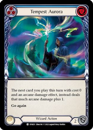 Tempest Aurora (Blue) (DYN211) Rainbow Foil - Dynasty