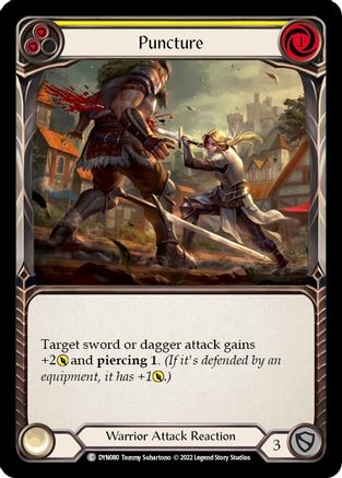 Puncture (Yellow) (DYN080) Rainbow Foil - Dynasty