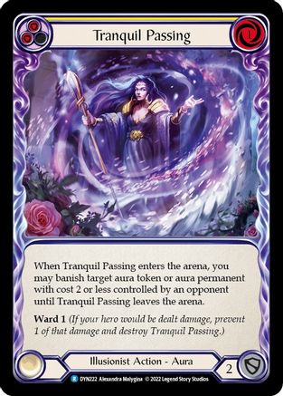 Tranquil Passing (Yellow) (DYN222) Rainbow Foil - Dynasty