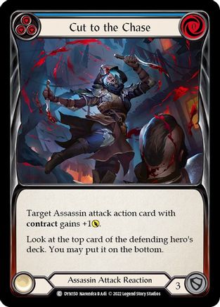 Cut to the Chase (Blue) (DYN150) Rainbow Foil - Dynasty