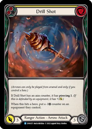 Drill Shot (Yellow) (DYN157) Rainbow Foil - Dynasty