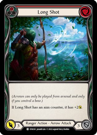 Long Shot (Red) (DYN165) Rainbow Foil - Dynasty
