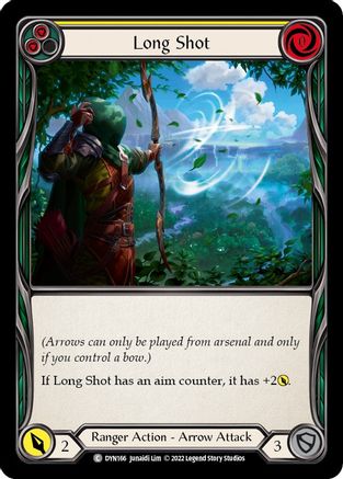 Long Shot (Yellow) (DYN166) Rainbow Foil - Dynasty