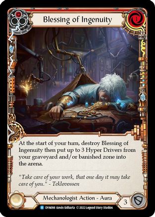 Blessing of Ingenuity (Red) (DYN098) Rainbow Foil - Dynasty