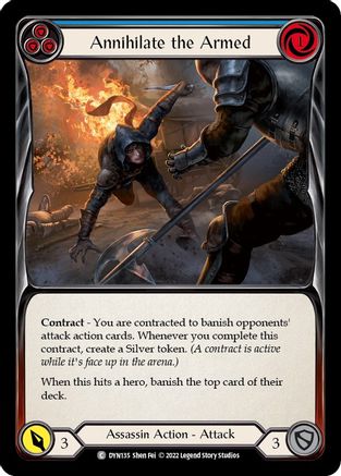 Annihilate the Armed (Blue) (DYN135) Rainbow Foil - Dynasty