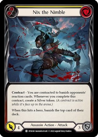 Nix the Nimble (Yellow) (DYN140) Rainbow Foil - Dynasty