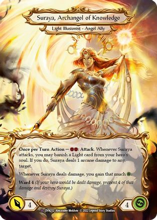Invoke Suraya // Suraya, Archangel of Knowledge (Marvel) (DYN212) Cold Foil - Dynasty