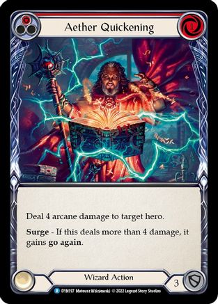 Aether Quickening (Red) (DYN197) Rainbow Foil - Dynasty