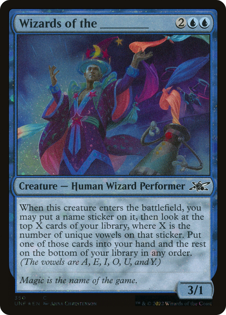 Wizards of the _______ (Galaxy Foil) (350) Foil - Unfinity