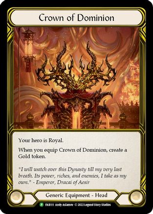 Crown of Dominion (Golden) - FAB111 (FAB111) - Flesh and Blood: Promo Cards