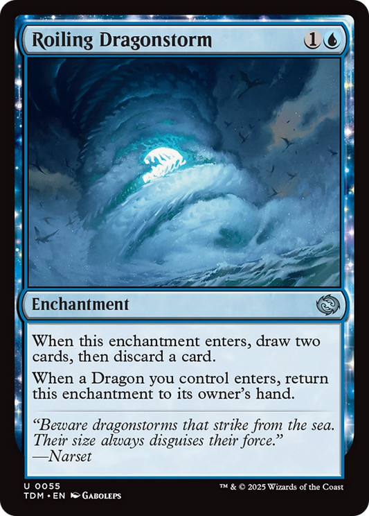 Roiling Dragonstorm (055) Foil - Tarkir: Dragonstorm