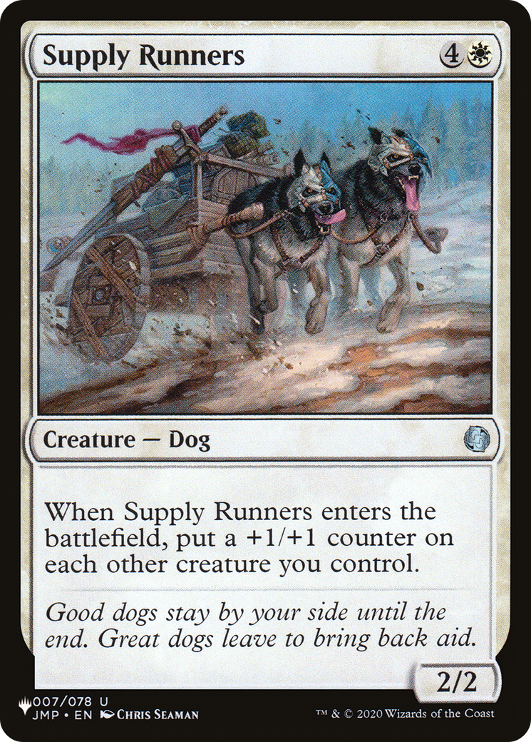 Supply Runners (JMP-7) - The List