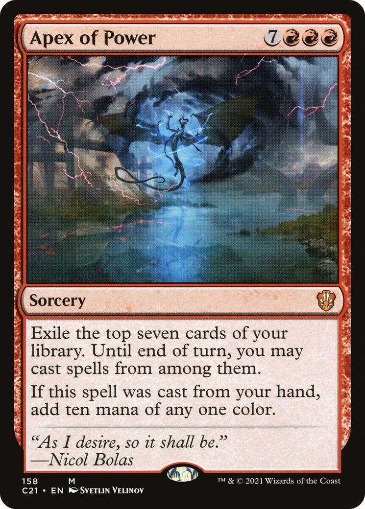 Apex of Power (158) - Commander 2021