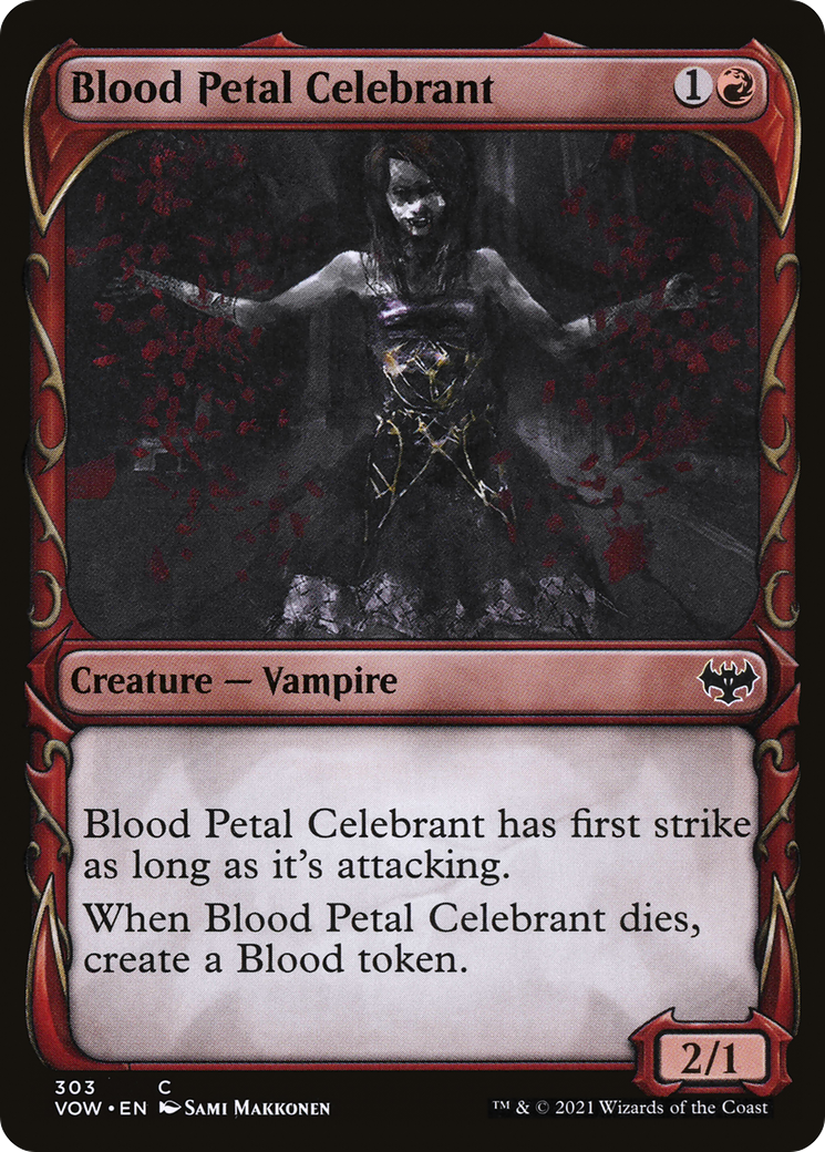 Blood Petal Celebrant (Showcase) (303) Foil - Innistrad: Crimson Vow