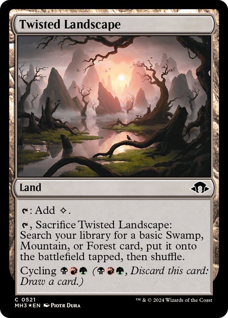 Twisted Landscape (Ripple Foil) [Modern Horizons 3] | Silver Goblin