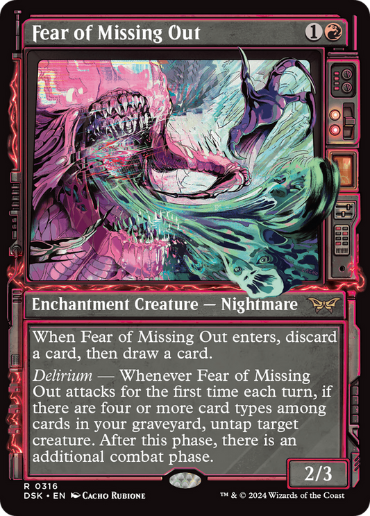 Fear of Missing Out (Showcase) [Duskmourn: House of Horror] Foil