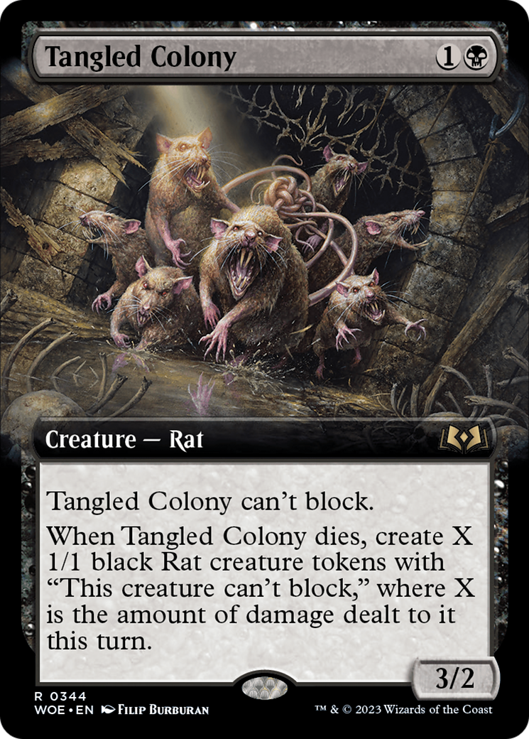 Tangled Colony (Extended Art) (344) Foil - Wilds of Eldraine