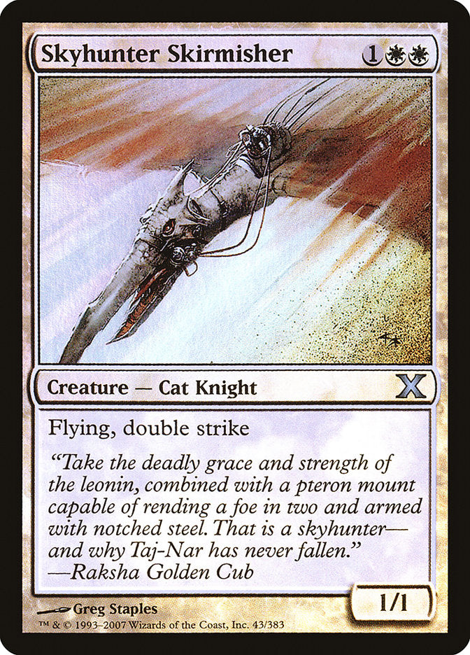 Skyhunter Skirmisher (Premium Foil) [Tenth Edition] | Silver Goblin