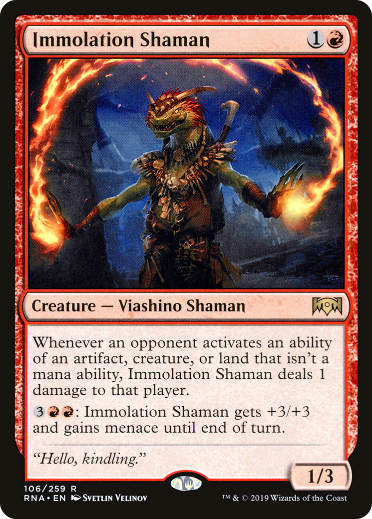 Immolation Shaman (106) Foil - Ravnica Allegiance