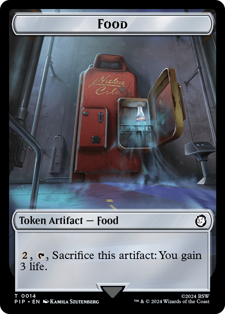 Robot // Food (0014) Double-Sided Token [Fallout Tokens] | Silver Goblin