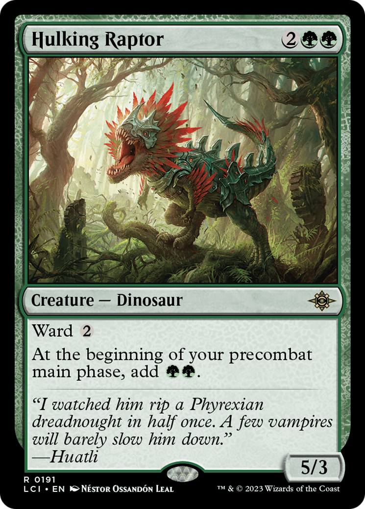 Hulking Raptor (191) - The Lost Caverns of Ixalan