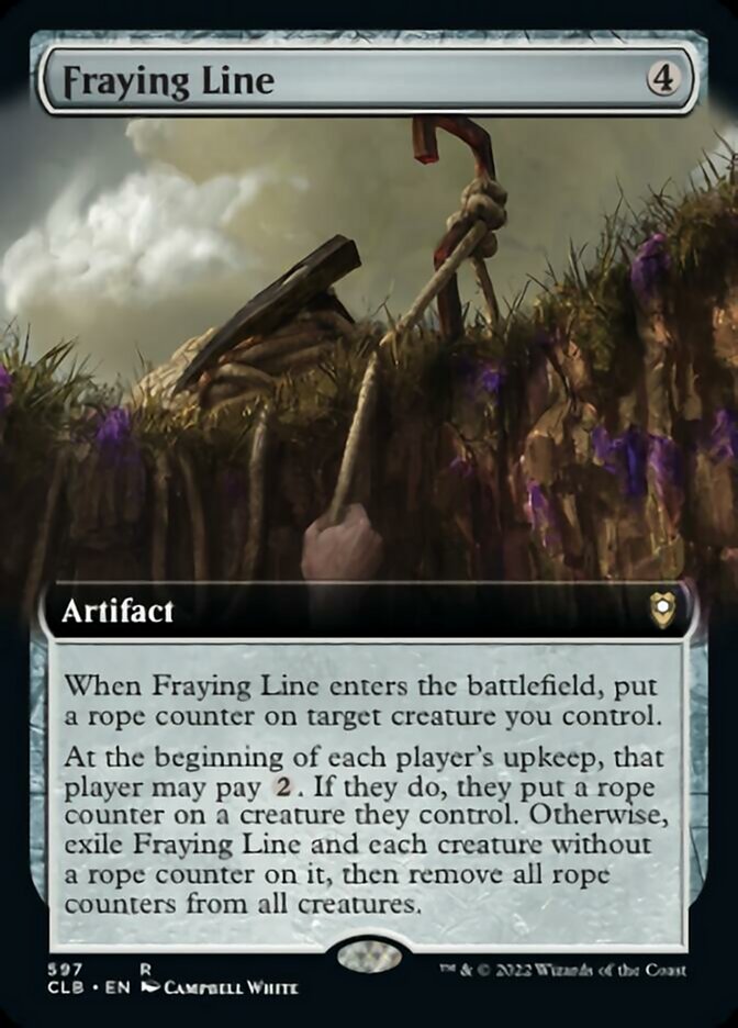 Fraying Line (Extended Art) [Commander Legends: Battle for Baldur's Gate] | Silver Goblin