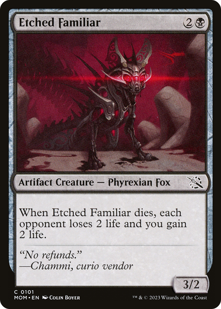 Etched Familiar (101) Foil - March of the Machine