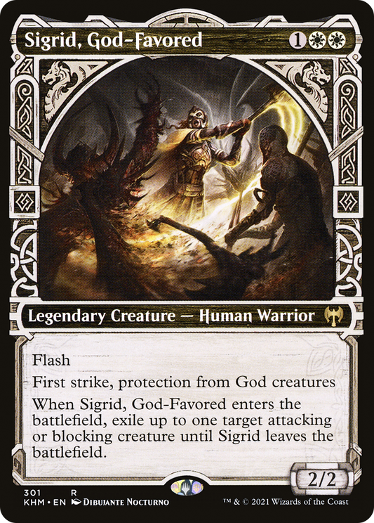 Sigrid, God-Favored (Showcase) (301) - Kaldheim