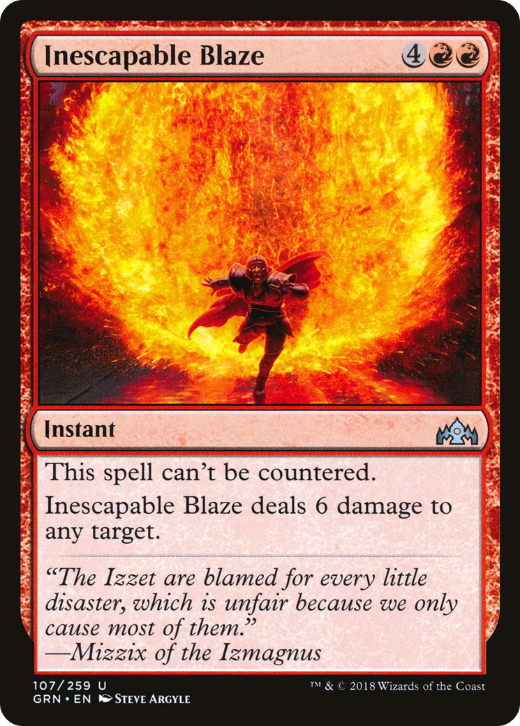 Inescapable Blaze (107) - Guilds of Ravnica
