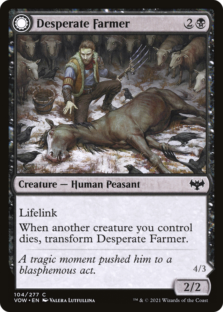Desperate Farmer // Depraved Harvester (104) - Innistrad: Crimson Vow