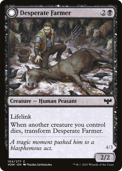 Desperate Farmer // Depraved Harvester (104) - Innistrad: Crimson Vow