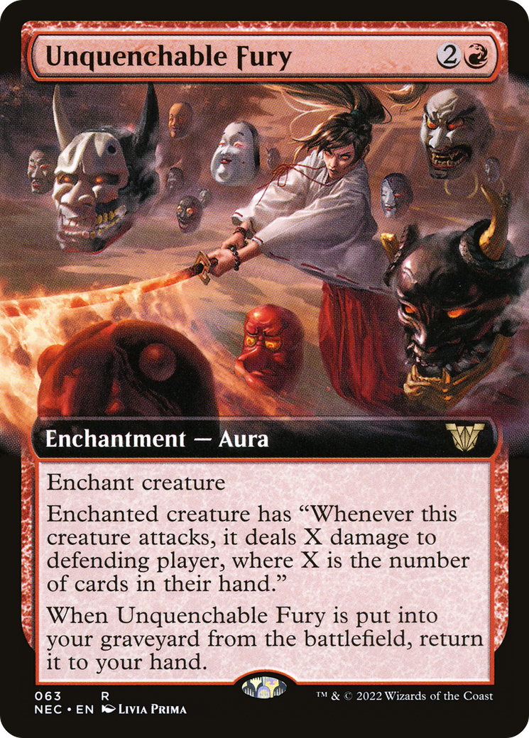 Unquenchable Fury (Extended Art) (063) - Neon Dynasty Commander