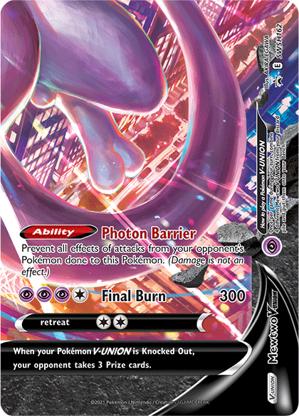 Mewtwo V-Union (SWSH162) [Sword & Shield: Black Star Promos] | Silver Goblin