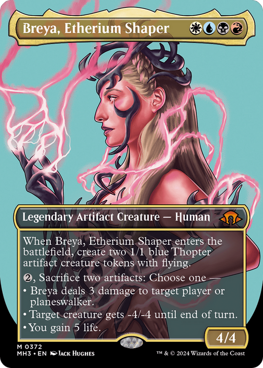 Breya, Etherium Shaper (Borderless) (372) Foil - Modern Horizons 3