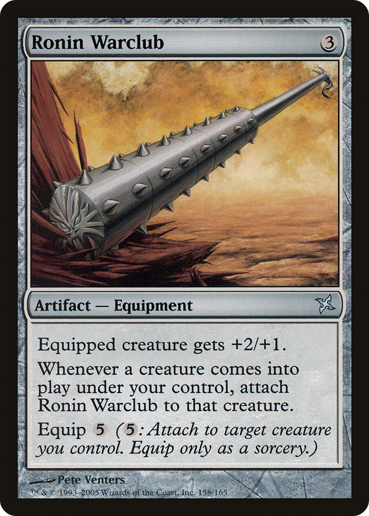 Ronin Warclub (158) Foil - Betrayers of Kamigawa