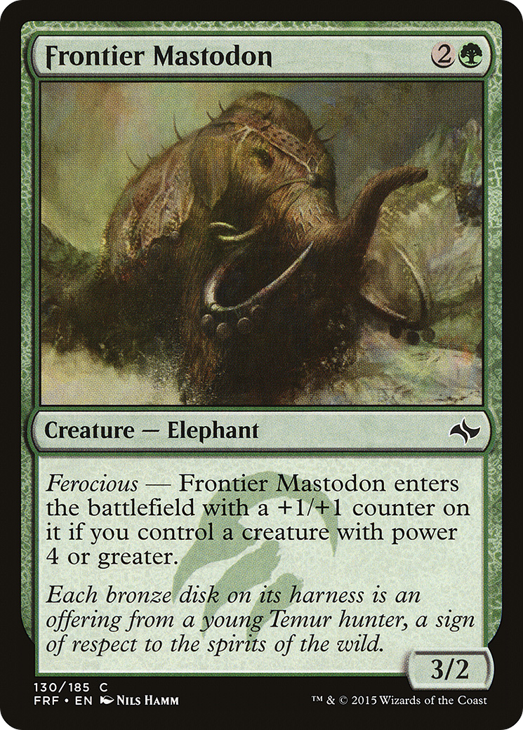 Frontier Mastodon (130) Foil - Fate Reforged