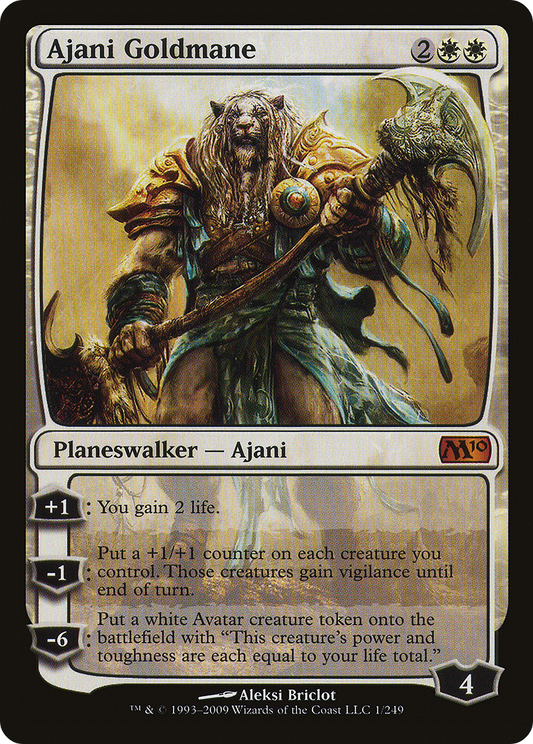 Ajani Goldmane [Magic 2010] Foil