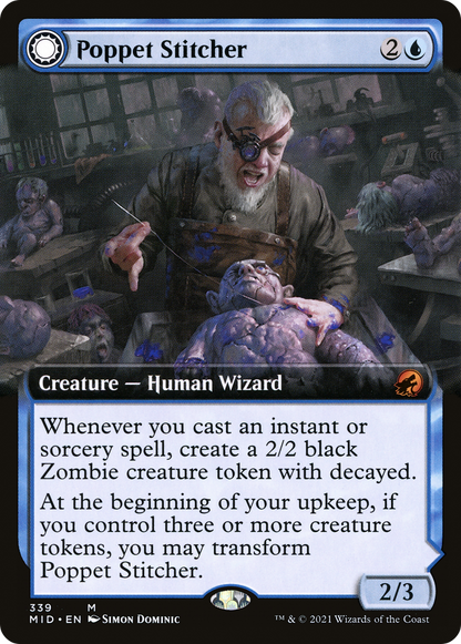 Poppet Stitcher (Extended Art) (339) Foil - Innistrad: Midnight Hunt